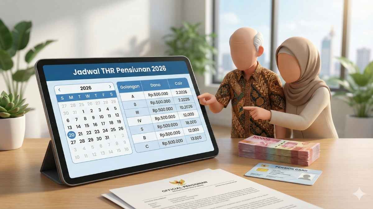 THR Pensiunan 2026 Kapan Cair? Ini Jadwal dan Rincian Dana Per Golongan